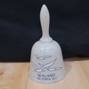 Sealand, Victoria B.C. White Decorative Bell with Blue Accents
